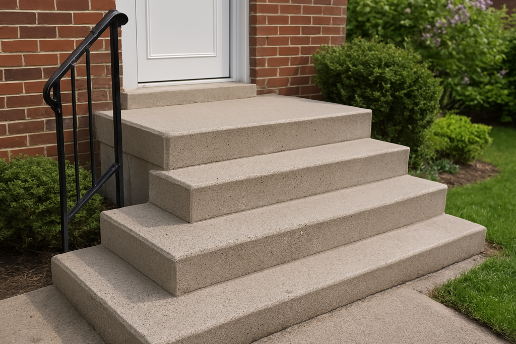concrete steps installation in Duluth MN